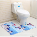 Tapis de bain 3D / tapis antidérapant pour toilettes / tapis de bain colorés avec un morceau, deux morceaux, trois pièces